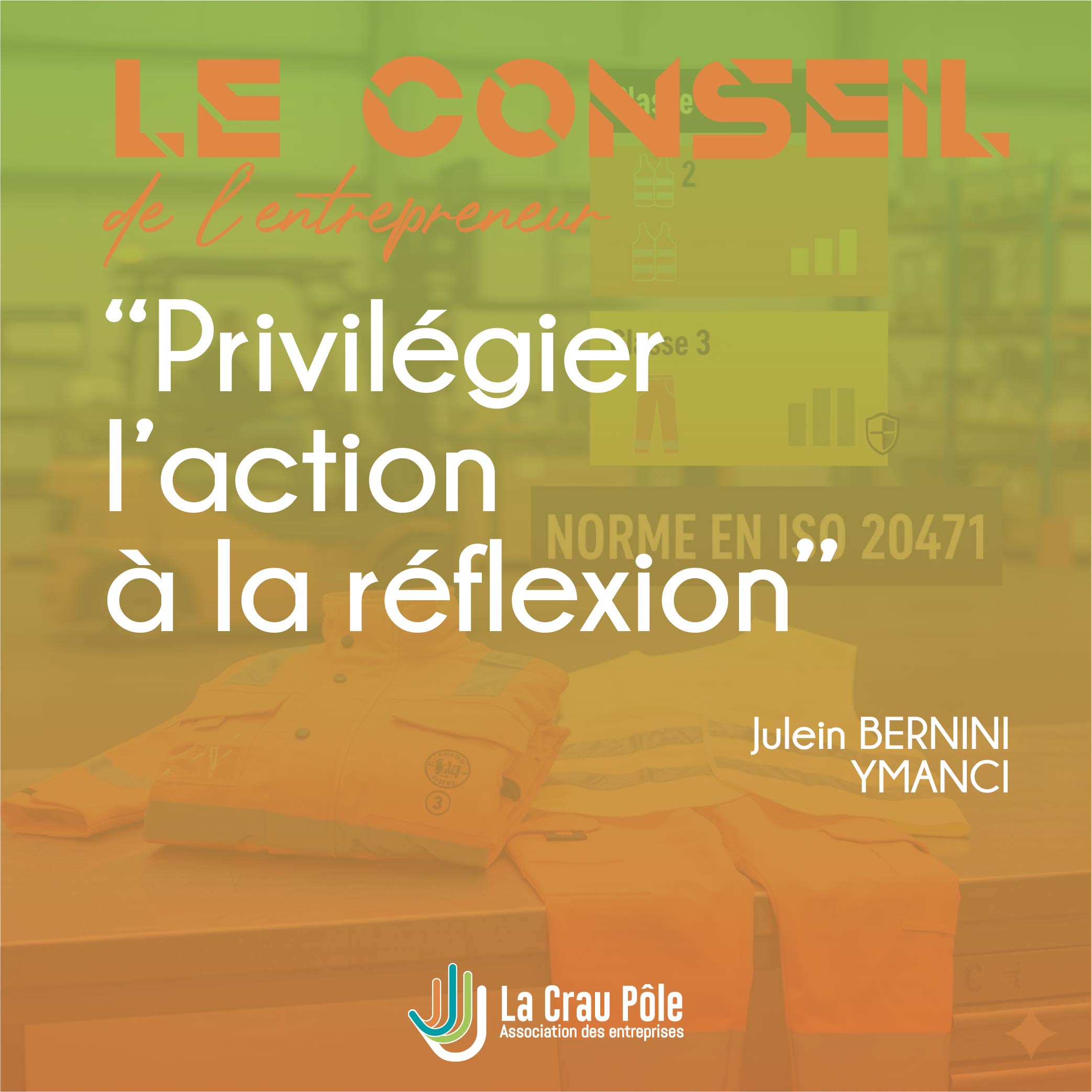     Portrait professionnel de Julien Bernini, courtier en financement immobilier et membre du bureau de La Crau Pôle